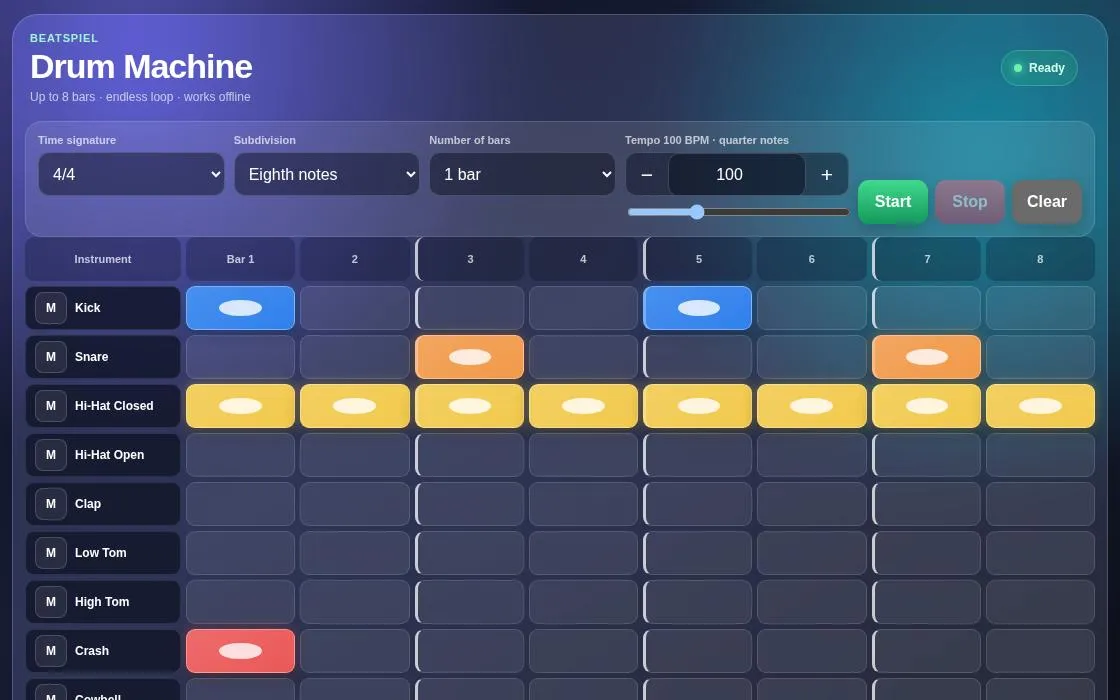 Beatspiel Drum Machine screenshot 2 of 2